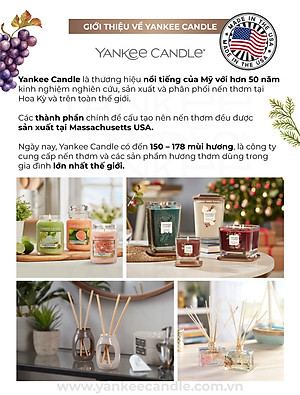 Nến ly vuông Elevation Yankee Candle size S - Exotic Bergamot (96g)