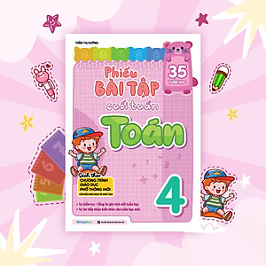 Sách Phiếu bài tập cuối tuần Toán lớp 4