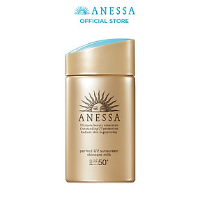 Bộ sản phẩm Kem chống nắng dạng sữa dưỡng da kiềm dầu bảo vệ hoàn hảo (Anessa Gold Milk 60ml + Gold Milk 20ml x2)