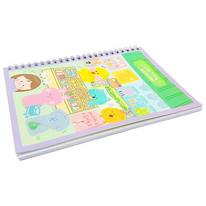 Sổ Tay Lò Xo A5 Kẻ Ô Vuông 100 Trang 100gsm - Cô Tiên Xanh - Cửa Hàng Bánh Kẹo