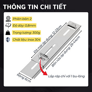 Đế kẹp đá mài dao DandiHome inox 304 gác bếp tiện lợi