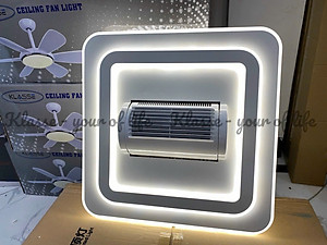 Quạt ốp trần mẫu mới không cánh quay 180 độ, ốp sát trần thế hệ mới, lắp cho phòng khách - phòng ngủ, hàng chính hãng Klasse KL126