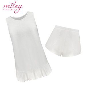 Đồ Mặc Nhà Nữ Sát Nách Thun Lụa Cao Cấp Natural Blow Miley Lingerie_DBC0201