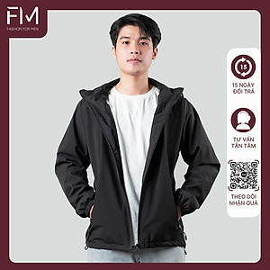 Áo khoác dù chống nắng nam, túi khóa kéo, nón có thể tách rời tiện lợi - FORMENSHOP - FMTHT050
