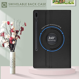 Case bao da chống sốc xoay 360 độ cho Galaxy Tab S8 Plus /  Tab S7 Plus / Tab S7 FE 12.4 inch hiệu HOTCASE (thiết kế siêu mỏng hỗ trợ Smartsleep, gập nhiều tư thế, tản nhiệt tốt) - hàng nhập khẩu