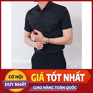Áo Sơ Mi Nam Ngắn Tay Phối Túi Hộp Thời Trang Cao Cấp PONIVA Chất Vải Cao Cấp Mềm Mại Thấm Hút Mồ Hôi