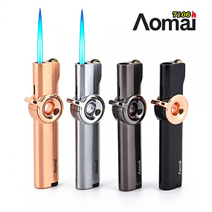 Vỏ Hột Quẹt Bật Lửa Gas Đá Khò Tia Aomai AM7106 Cao Cấp Tích Hợp Chế Độ Giữ Lửa Rảnh Tay - Dùng Gas Cao Cấp