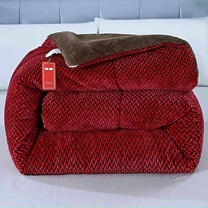 Chăn Lông Cừu Nanara Xuất Nhật Chăn Mùa ĐÔng Đại Hàn Siêu Ấm Áp Kích Thước 2m2x2m Nặng 3.7kg - Hàng Chính Hãng MINIIN