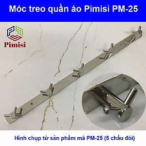 Móc treo quần áo dán tường inox 304 phụ kiện nhà tắm Pimisi - kèm keo dán siêu chắc | Hàng chính hãng