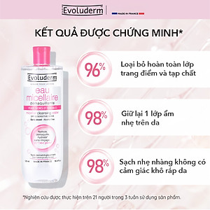Nước tẩy trang Evoluderm Eau Micellaire 500ml