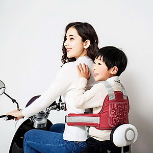 Đai đi xe máy cho bé phản quang, thoáng khí sử dụng khóa 2 cấp bền chắc, chống bụi bẩn
