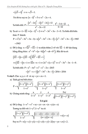 Sách Các Chuyên Đề Bồi Dưỡng Học Sinh Giỏi Đại Số Lớp 9