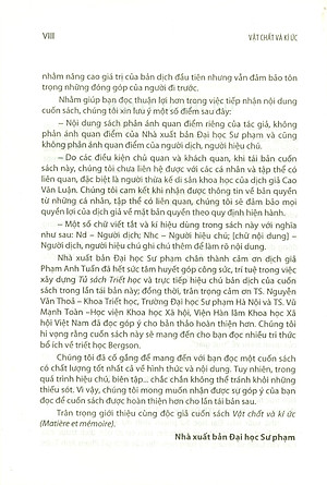 Vật chất và ký ức