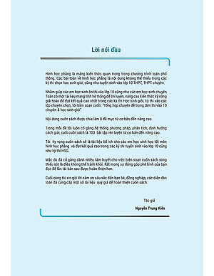 Sách Tổng Hợp Chuyên Đề Trọng Tâm Thi Vào Lớp 10 Chuyên Và Học Sinh Giỏi - Hình Học 9