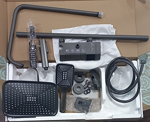 (Tặng ống nối cây sen) Sen cây phím đàn đồng mạ nano xám màn hình hiển thị nhiệt độ tự động kèm xịt vệ sinh