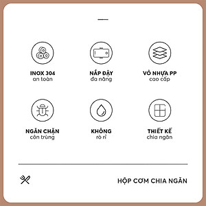 Hộp cơm inox 304 Elmich EL 8304 dung tích 1.3L