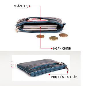 Ví nữ DA BÒ THẬT phong cách mới  - BEE GEE VNU1007