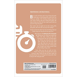 Sách Những Quy Tắc Trong Quản Lý (Tái Bản)