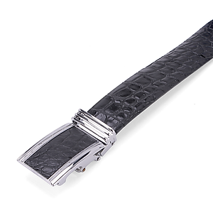 Dây nịt nam da cá sấu màu đen HJ94201-07-10-16-19-22-24