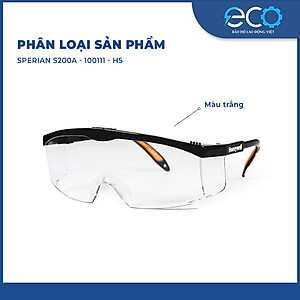 Kính bảo hộ chống bụi, Chống tia UV Sperian S200A cản bụi khi đi ngoài đường