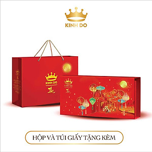 Hộp 2 bánh trung thu Kinh Đô "Team Đậu Xanh - Khoai Môn" (2 bánh x 150g)