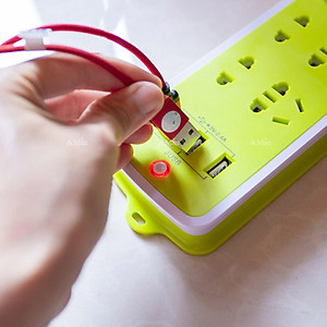 Ổ Cắm Điện Đa Năng Chống Giật Có Lỗ Cắm 3 Chấu - Tiết Kiệm Điện - PaKaSa