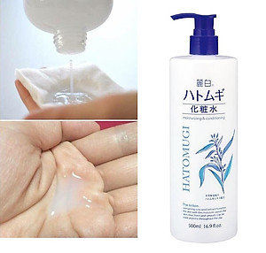 Lotion dưỡng ẩm Hạt Ý dĩ Hatomugi Kumano 500ml