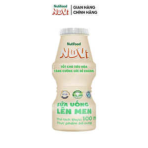 Thùng 48 hộp sữa uống lên men NuVi Có Đường 100ml