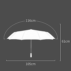 Ô Dù Che Mưa Đi Nắng Tự Động Xếp Gấp Gọn Chống UV Cao Cấp Cho Ô Tô Xe Hơi (phiên bản ĐẶC BIỆT 12 nan chịu lực)