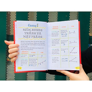 Sách sổ tay hình học, tổng hợp kiến thức toán hình từ lớp 8 đến lớp 12