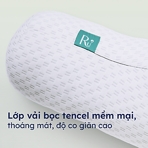 Gối Ôm Công Thái Học Ru9 Cao Cấp | Vỏ Bọc Tencel Thoáng Mát |Chống Xẹp | Thiết Kế Đặc Biệt | 20cm x 115cm