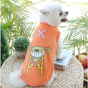 Áo Thun Ba lỗ cho Chó Mèo, Mỏng, nhẹ, Áo cho Thú Cưng