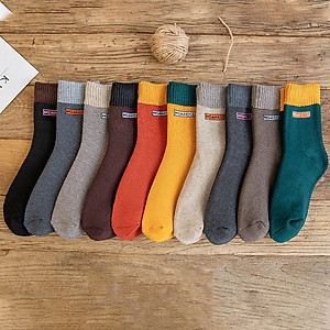 Combo 5 đôi tất Mianxi Unisex lót lông siêu ấm áp giữ nhiệt rất tốt