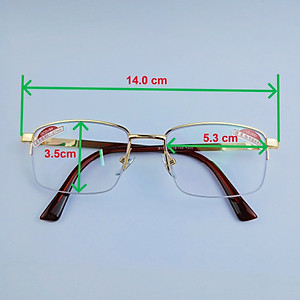 Kính lão hai tròng cao cấp nửa viền  phù hợp đi đường và đọc sách