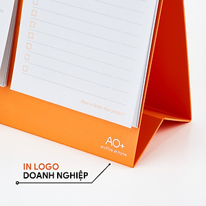 Lịch 2026 để bàn todo thiết kế đơn giản có mục ghi chú tiện lợi lập kế hoạch (Đế nhựa/ 6 màu) AA614