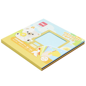 Giấy Gấp Thủ Công Origami - 15 x 15 cm - 10 Màu - Deli EY015 (100 Tờ/Xấp)