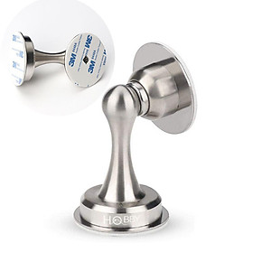 Bộ chặn cửa nam châm chống va đạp inox 304 mẫu dán Hobby Home Decor CC1