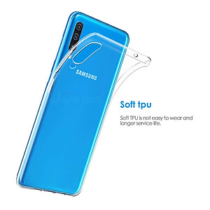 Ốp lưng dẻo cho Samsung Galaxy A70 hiệu Ultra Thin mỏng 0.6mm chống trầy - Hàng chính hãng 