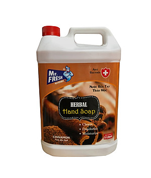 Combo 2 Can Nước rửa tay khử mùi Mr.Fresh 5L Hương Quế
