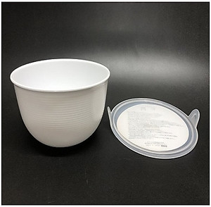 Hộp nhựa Nakaya 1.1L dùng để hâm nóng & nấu nướng thức ăn trong lò vi sóng ( Hộp tròn giao màu ngẫu nhiên ) - made in Japan