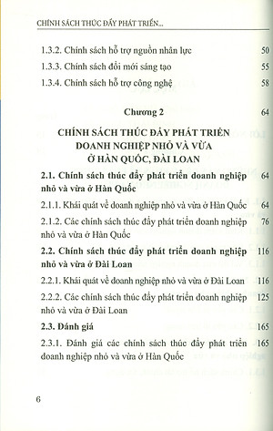 Chính Sách Thúc Đẩy Phát Triển Doanh Nghiệp Nhỏ Và Vừa Ở Hàn Quốc, Đài Loan Và Hàm Ý Cho Việt Nam (Sách Chuyên Khảo)