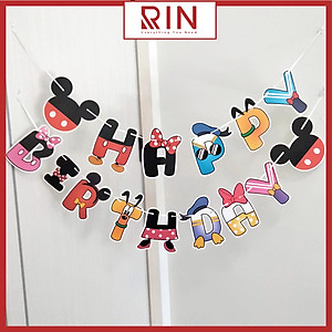 Dây cờ trang trí / Dây cờ treo Sinh nhật – Happy birthday dùng để trang trí nhiều mẫu