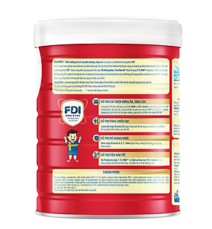 Sữa bột Nutifood GrowPLUS+ Suy Dinh Dưỡng (Đỏ) 2+ Lon 850G