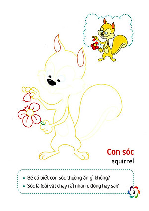 Sách Tập Tô Màu Và Nhận Biết Thế Giới Xung Quanh - Động Vật Hoang Dã