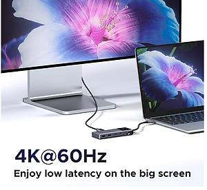 Hub chuyển đổi  USB-C 6 in 1 Groovy Robot Uno Ugreen 35998 ra USB-C, USB-A 3.2, HDMI 4K@60Hz, Sạc PD 100W - Hàng chính hãng