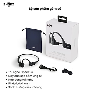 Tai Nghe Bluetooth Thể Thao Truyền Âm Thanh Qua Xương SHOKZ OPEN RUN S803 - Hàng chính hãng