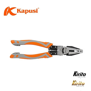 Kìm điện đa năng 8.5inch 215mm KAPUSI Japan, thép CR-V độ cứng cao lưỡi kìm sắc bén K8070