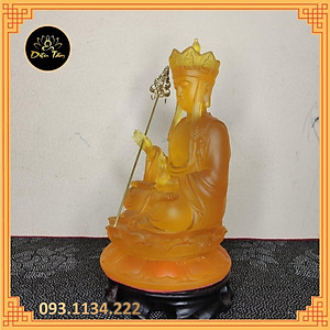 Tượng địa tạng vương bồ tát – tượng phật Địa Tạng lưu ly màu vàng cao 21cm đồ thờ cúng phong thủy shop Diệu Tâm