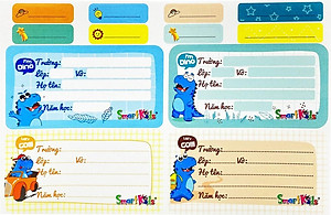 Nhãn Vở Smart Kid Dino LB03 (20 Nhãn Vở)