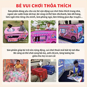 Lều Cho Bé Trai Bé Gái Công Chúa, Nhà Lều Vải Trẻ Em Cho Bé Ngủ Riêng Chơi Trong Nhà Ngoài Sân Có Khung Thép Dẻo Dễ Gấp